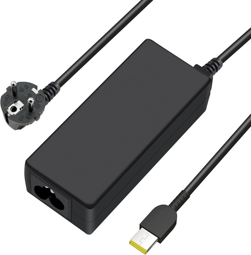 BIUBOTY 45W Laptop Töltő Lenovo X240 X250 T440 T450 L450 E450 Yoga 11 IdeaPad G50 Kompatibilis, Négyzet Alakú Csatlakozó, 20V 2.25A, Fekete