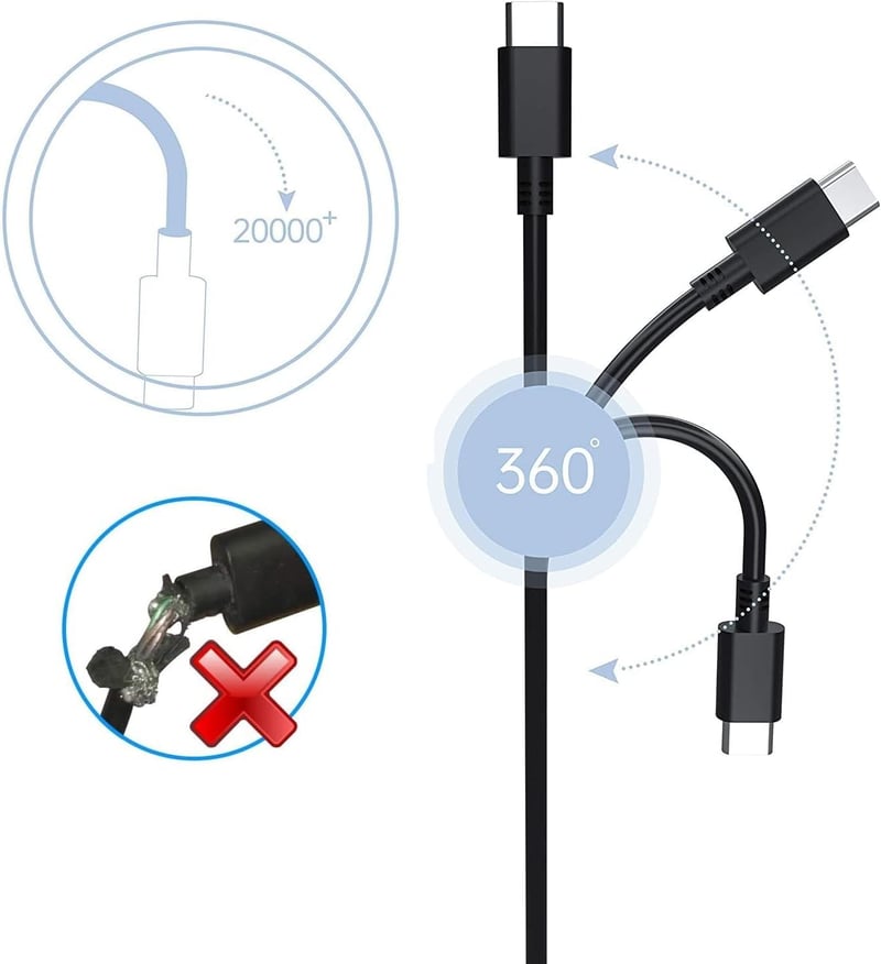 BIUBOTY 45W USB-C laptop töltő ASUS Chromebook és UX sorozathoz