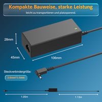 BIUBOTY 65W/45W Laptop Töltő Acer Swift 3/5, Spin 1/3/5, Chromebook Készülékekhez - 19V 3.42A, 3.0x1.1mm Csatlakozó, Univerzális Adapter 2