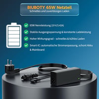 BIUBOTY 65W/45W Laptop Töltő Acer Swift 3/5, Spin 1/3/5, Chromebook Készülékekhez - 19V 3.42A, 3.0x1.1mm Csatlakozó, Univerzális Adapter 4