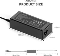 BIUBOTY 65W/45W Laptop Töltő HP Elitebook, Pavilion, Envy, Probook Sorozathoz - 19.5V Univerzális Notebook Adapter 4.5x3mm Csatlakozóval 7