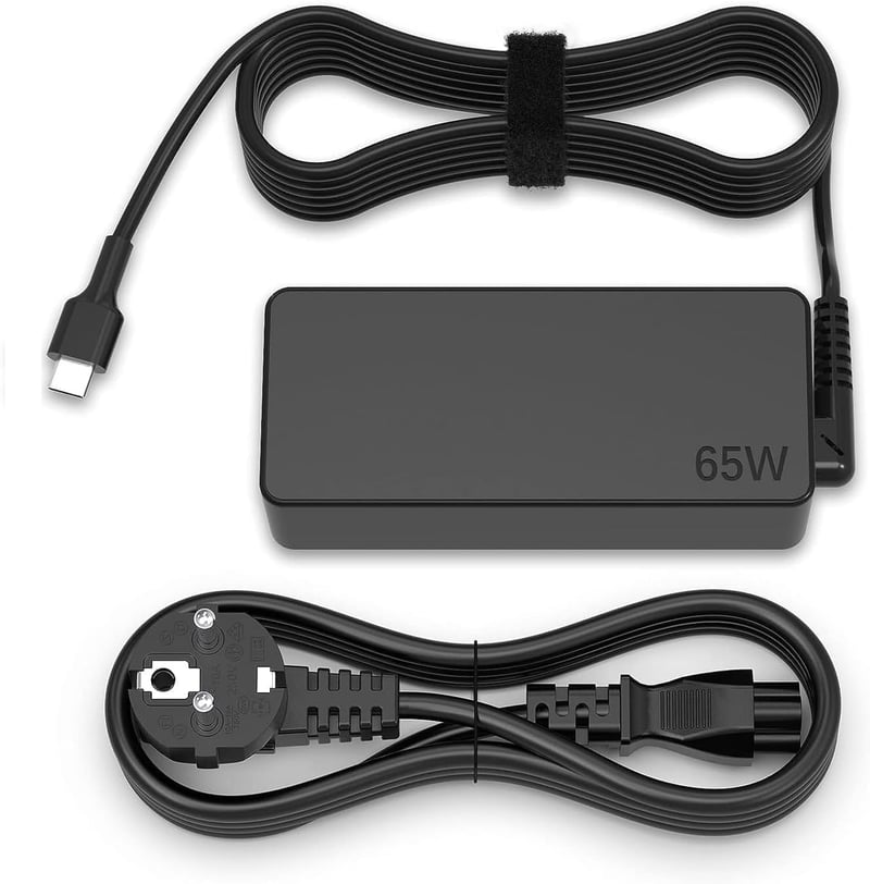 BIUBOTY 65W/45W USB-C Laptop Töltő - Lenovo ThinkPad X1 Carbon, T14, T480, T490, Yoga C740, C940 Kompatibilis Gyorstöltő Adapter