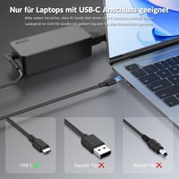 BIUBOTY 65W/45W USB-C Laptop Töltő - Lenovo ThinkPad X1 Carbon, T14, T480, T490, Yoga C740, C940 Kompatibilis Gyorstöltő Adapter 2
