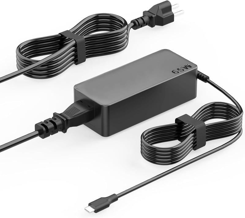 BIUBOTY 65W USB C Laptop Töltő Lenovo ThinkPad X1 Carbon, Yoga, T480, T490 Sorozathoz - Univerzális Notebook Adapter PD Gyorstöltéssel