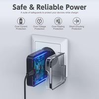 BIUBOTY 65W USB-C Laptop Töltő - Univerzális Hálózati Adapter Asus, HP, Dell, Lenovo, MacBook, Samsung, Huawei Készülékekhez, Kompakt Utazás 2