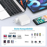 BIUBOTY 65W USB-C töltő MacBook Pro/Air és iPad Pro-hoz 6