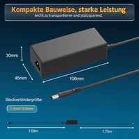 BIUBOTY 90W Laptop Töltő HP EliteBook, ProBook, Pavilion, Envy, Stream Sorozathoz - Univerzális Tápkábel 4.5x3.0mm Csatlakozóval 2