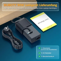 BIUBOTY 90W Laptop Töltő HP EliteBook, ProBook, Pavilion, Envy, Stream Sorozathoz - Univerzális Tápkábel 4.5x3.0mm Csatlakozóval 7