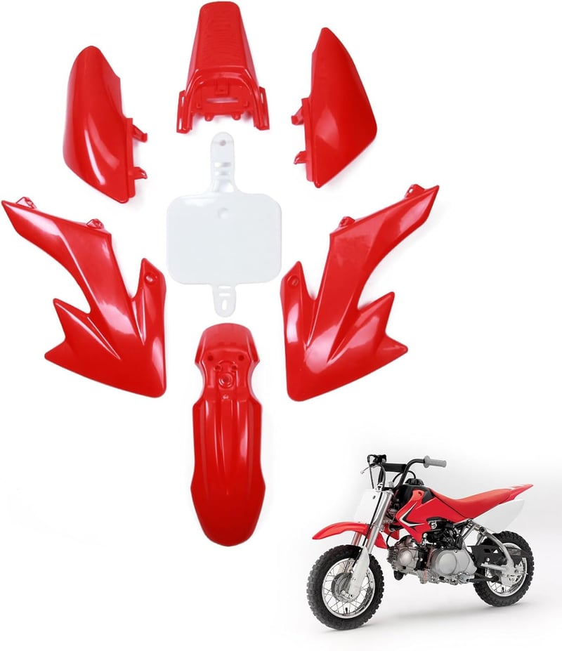 BIUGERCN ABS Műanyag Karosszéria Szett XR50 CRF50 50-160cc Pit Bike Burkolat