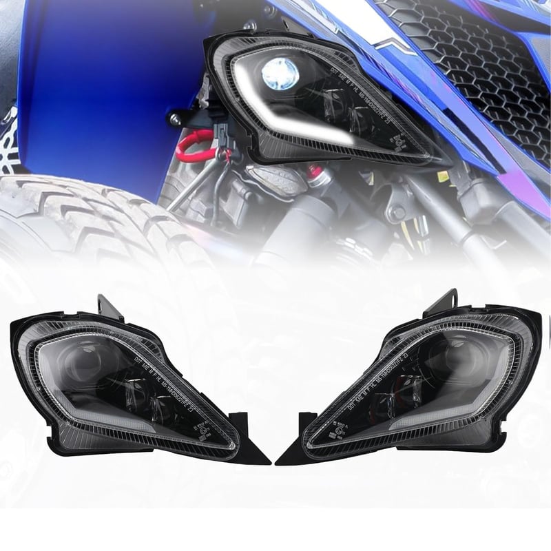 Sada svetlometov a smerových svetiel pre štvorkolky BIUGERCN pre modely YFZ450, Raptor 230, 350, 450R, 450X, 700, 700R a Wolverine 350/450