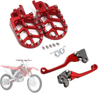 BIUGERCN Motoros Fékkar Kuplung Szett Alumínium CR125 CR250 CRF250 CRF450 Piros 1