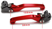 BIUGERCN Motoros Fékkar Kuplung Szett Alumínium CR125 CR250 CRF250 CRF450 Piros 9