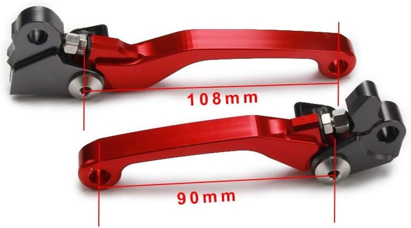 BIUGERCN Motoros Fékkar Kuplung Szett Alumínium CR125 CR250 CRF250 CRF450 Piros