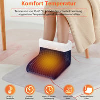 Biutee elektromos lábmelegítő 10 fokozat 3 időzítő mosható bélés 5