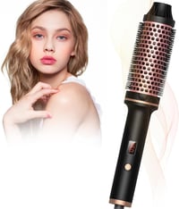 Bizcasa 3-in-1 Hajformázó Kefe, 38mm Kerámia Henger, 5 Hőfokozat, LED Kijelző, Hajszárító és Dúsító Funkció, Göndörítő Kefe Minden Hajtípush 1