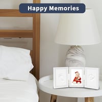 Bizcasa 3in1 Babakép Keret Kéz- és Lábnyom Fotóval 35x15,5cm 6