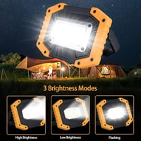 Bizcasa LED Munkalámpa Akkumulátoros 30W 2000lm Vízálló Építési Reflektor USB Töltős COB Kempinglámpa 3 Üzemmód 2 Akkuval - 1 5