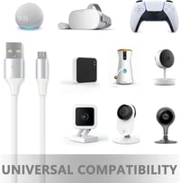BJIDS Micro USB Töltőkábel 6m - Hosszabbító Kábel WyzeCam, Yi Cam, Nest Cam, Blink XT, Furbo Dog, Arlo Q, Netvue Kamerákhoz és Xbox One Kont 7