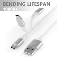 BJIDS Micro USB Töltőkábel 6m - Hosszabbító Kábel WyzeCam, Yi Cam, Nest Cam, Blink XT, Furbo Dog, Arlo Q, Netvue Kamerákhoz és Xbox One Kont 2
