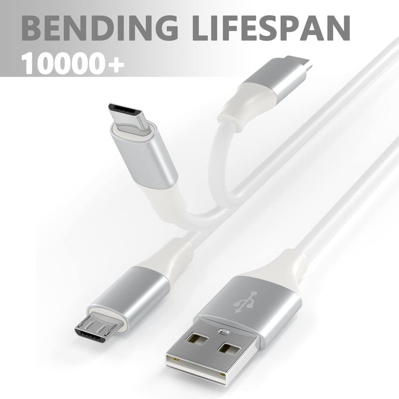 BJIDS Micro USB Töltőkábel 6m - Hosszabbító Kábel WyzeCam, Yi Cam, Nest Cam, Blink XT, Furbo Dog, Arlo Q, Netvue Kamerákhoz és Xbox One Kont