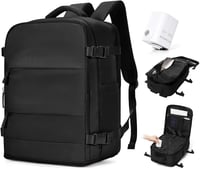 Rucsac laptop BJLFS pentru Ryanair 40 x 30 x 20 cm, cu pompă pentru bagaj de mână vidat, rucsac de călătorie de 16 inchi cu compartiment pentru laptop 1