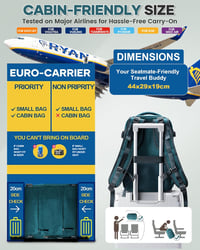 BJLFS Ryanair Wizzair Easyjet Utazási Hátizsák 40x30x20cm Vákuum Kézipoggyász 3