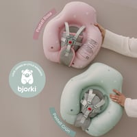 BJORKI® Detské plávacie koleso – Stabilná a bezpečná plavecká pomôcka pre deti od 6 mesiacov do 3 rokov – 40-stupňová plavecká poloha pre prirodzený pohyb 7