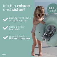 BJORKI® Detské plávacie koleso – Stabilná a bezpečná plavecká pomôcka pre deti od 6 mesiacov do 3 rokov – 40-stupňová plavecká poloha pre prirodzený pohyb 2
