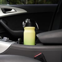 BJPKPK 530 ml Izolovaná fľaša na vodu so slamkou, nehrdzavejúca oceľ, dvojitá vákuová izolácia, bez BPA, s nepriepustným uzáverom, čerešňová 6