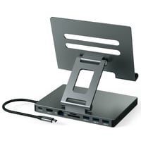 Suport Hub USB-C BKELHS pentru iPad Pro 2026 – HDMI 4K 60Hz, Ethernet RJ45, Cititor carduri SD/TF, 3x USB 3.0, Audio 3,5 mm – Docking Station pentru iPad Air M5 M4 M3 11/13 inchi, Galaxy Tablet 1