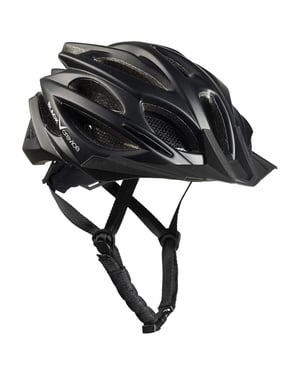 Black Crevice biciklistička kaciga za odrasle, MTB kaciga za muškarce i žene, podesiva veličina, crna, S/M (54-58 cm)