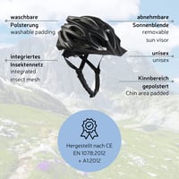 Cyklistická prilba Black Crevice pre dospelých, veľkosť S/M (54 – 58 cm), biela, MTB prilba pre mužov a ženy, nastaviteľná, odvetrávaná 3