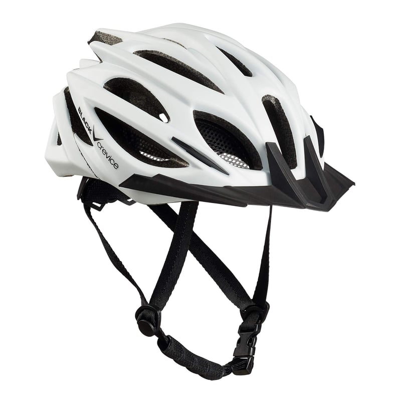 Cyklistická prilba Black Crevice pre dospelých, veľkosť S/M (54 – 58 cm), biela, MTB prilba pre mužov a ženy, nastaviteľná, odvetrávaná