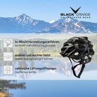 Cyklistická prilba Black Crevice pre dospelých, veľkosť S/M (54 – 58 cm), biela, MTB prilba pre mužov a ženy, nastaviteľná, odvetrávaná 4