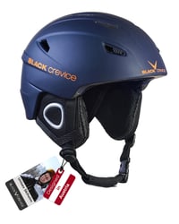 Cască de schi Black Crevice Kitzbühel pentru bărbați și femei, bleumarin/portocaliu, mărimea L, policarbonat, respirabilă, design sportiv cu mărime reglabilă 1