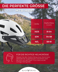 Cykloturistická prilba Black Crevice MTB biela/čierna M/L (58-61 cm) pánska dámska priedušná nastaviteľná cyklistická prilba 5