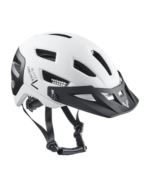 Black Crevice MTB biciklistička kaciga bijelo/crna M/L (58-61 cm) muška ženska prozračna podesiva kaciga za bicikl