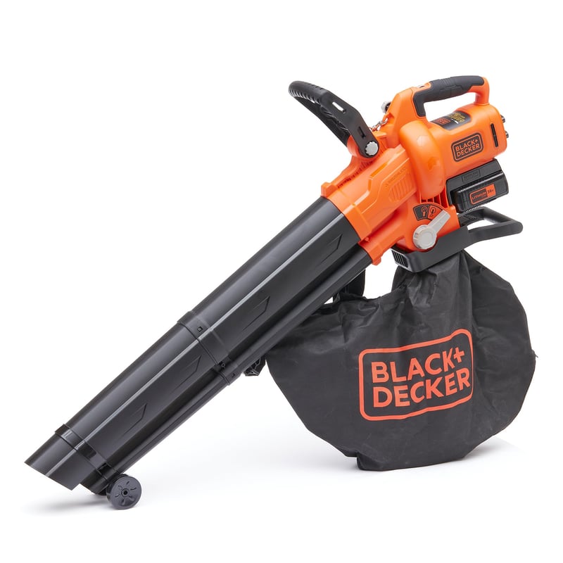 BLACK+DECKER BCBLV3625L1-QW Suflantă și aspirator de frunze cu acumulator 36V, cu funcție de tocare – Aspirator de frunze pentru grădină fără fir