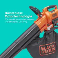 BLACK+DECKER BCBLV3625L1-QW Suflantă și aspirator de frunze cu acumulator 36V, cu funcție de tocare – Aspirator de frunze pentru grădină fără fir 9
