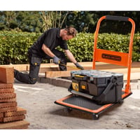 BLACK+DECKER BXWT-H303 Skladací plošinový vozík, nosnosť 80 kg, 60x40x80,5 cm, oceľový vozík s rukoväťou 7