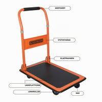 BLACK+DECKER BXWT-H303 Skladací plošinový vozík, nosnosť 80 kg, 60x40x80,5 cm, oceľový vozík s rukoväťou 4