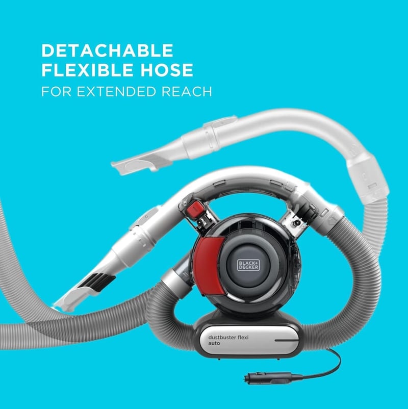 BLACK+DECKER Dustbuster Flexi PD1200AV autós kézi porszívó 12V, hajlékony csővel
