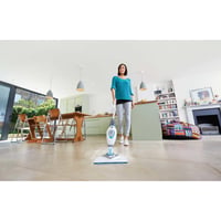 BLACK+DECKER FSM1616-QS Steam-Mop 2in1 Gőzseprű és Felmosó 1600W 350 ml tartály 5m kábel Autoselect technológia 2 felmosólappal 3