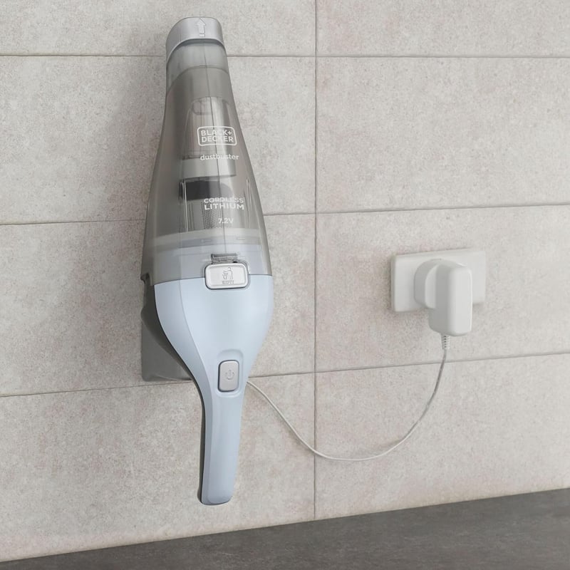BLACK+DECKER NVB115W 3.6V Lithium Kézitörlő Porszívó 325ml Fehér