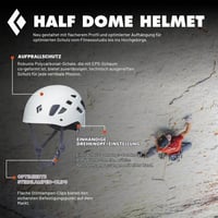Lezecká prilba Black Diamond Half Dome - veľkosť M-L, farba Rain - Horolezecká ochranná prilba 2