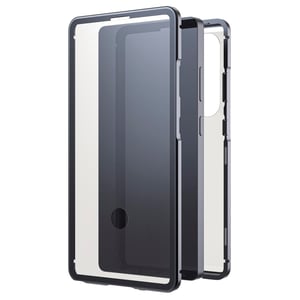 Puzdro Black Rock pre Samsung Galaxy S25 Ultra s hliníkovým rámom a 360° ochranou – čierne