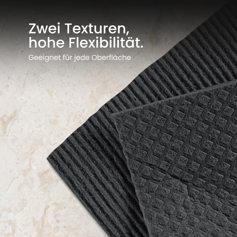 Black Sweden Home Fekete Mosogatókendő Szett 10db Pamut Cellulóz Konyhai Törlőkendő