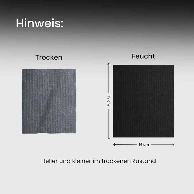 Black Sweden Home Fekete Mosogatókendő Szett 10db Pamut Cellulóz Konyhai Törlőkendő
