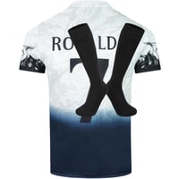 Set echipament fotbal pentru copii BlackAzat No #7 Dragon Ediție Limitată Specială (tricou, șort, șosete) – Alb, mărimea 30 2