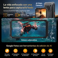Odolný smartfón Blackview BV6200 Plus, 11000 mAh, 24 GB + 128 GB/2 TB, Android 15, vodotesnosť IP69K, 6,56" 90 Hz displej, 98 dB reproduktor, 16 MP fotoaparát, Dual 4G, NFC 9